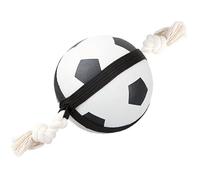 Karlie Action Football - Giocattolo per cani, in gomma, colore bianco e nero, 40 x 12,5 x 12,5 cm