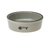 Karlie Ciotola per gatti in ceramica , grigio - 200 ml, Ø 12 cm