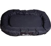 Karlie Cuscino, 100 cm, Ovale Blackbay, Nero, in Tessuto