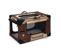 Karlie Flamingo Smart Top de Luxe Travel Box per Cani, Beige/Marrone