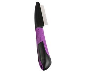 Karlie Flea Pettine con Manico, 21 x 4.5 cm, Viola/Nero