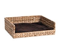 Karlie Foglia di Banana Deluxe Katzenlounge 44x34cm con Cuscino Braun, Peluche