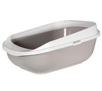 Karlie Lettiera per gatti con bordo, 64,5 x 48 x 27 cm, grigio
