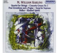 Karlins, M.W. - Quartet For Strings Concerto Grosso No. 1 Four Inv