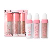 KARLOR Corpo illuminante in polvere, 3 pezzi per il corpo, in polvere con glitter per il viso, luccicante, colore argento, rosa, marrone, illuminatore, corpo con glitter, polvere e guancia, gambe