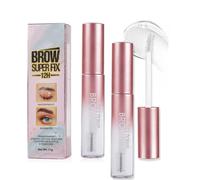 KARLOR Gel per Sopracciglia Trasparente e Marrone - Fissante Incolore Impermeabile con Applicatore - Colla Balsamo Brow Glue Mascara ad Asciugatura Rapida