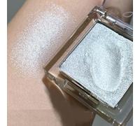 KARLOR Ombretto luccicante metallizzato madreperla ombretto glitter bianco pigmentato illuminante diamante illuminante ombretto singolo colore scintillio brillante ombretto glitter glitter glitter (06