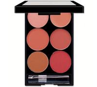KARLOR Palette di 6 colori opachi blush cipria, pesca, rosa, nude, rossa, corallo, marrone