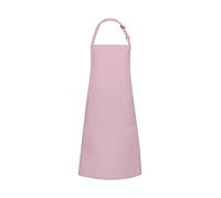 Karlowsky BLS 5 PURE - Grembiule basic con fibbia e tasca, 65% poliestere/35% cotone, rosa, taglia unica