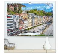 Karlsbad / Karlovy Vary - Kleinod im Westböhmischen Bäderdreieck (hochwertiger Premium Wandkalender 2026 DIN A2 quer), Kunstdruck in Hochglanz: Ein ... der Kurstadt Karlovy Vary. im Zentrum
