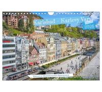 Karlsbad / Karlovy Vary - Kleinod im Westböhmischen Bäderdreieck (Wandkalender 2026 DIN A4 quer), CALVENDO Monatskalender: Ein Spaziergang entlang der ... der Kurstadt Karlovy Vary. im Zentrum