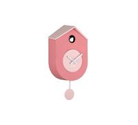 Karlsson Grato - Orologio da parete a cucù con pendolo oscillante, colore: Rosa chiaro e rosa chiaro