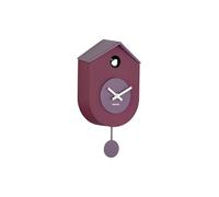 Karlsson Grato - Orologio da parete a cucù con pendolo oscillante (malva scuro e lavanda morbida)