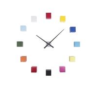 Karlsson KA5698MC Horloge murale personnalisable DIY Do it yourself Cubic Métal et plastique Multicolore Aiguilles D41cm Cubes H6 x 6 x 5,5 cm