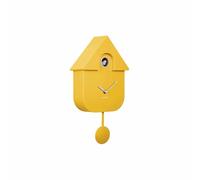 Karlsson Orologio a cucù moderno Cuckoo - giallo - 8,5 x 21,5 x 41 cm - Rettangolo - termoplastica - Orologio da parete - Orologio da parete - Orologio a cucù
