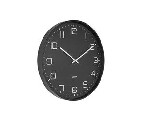 Karlsson Orologio da parete Lofty - nero - Ø 40 cm - rotondo - ferro - orologio da parete moderno soggiorno -