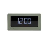 Karlsson Orologio da tavolo a LED in scatola Jungle Green