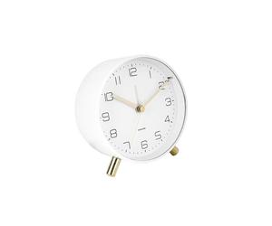 Karlsson - Sveglia Lofty - Metallo - Bianco opaco - Ø 11 x P 5,2 cm