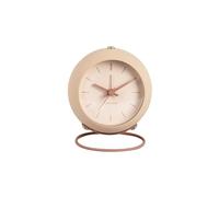 Karlsson Sveglia rotonda effetto galleggiante, diametro: 9,5 cm, colore: Beige Sabbia