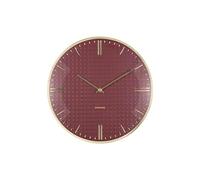 Karlsson Wall Clock Riqueza Burgundy Red