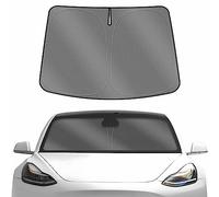 Karltys Parasole per parabrezza per Tesla Model 3 2017-2025, UPF50+ aggiornato riflettente 240T Model 3, parasole pieghevole per finestrino anteriore dell'auto, protezione dai raggi UV per mantenere