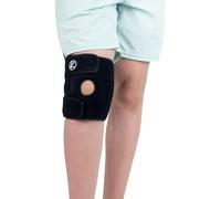 KARM Ginocchiera Bambini Ortopedica - regolabile, per artrite, ACL, LCM, L sercizio sportivo, strappo, recupero da lesioni al menisco, sollievo dal dolore per ragazzi e ragazze (nero)