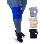 KARM Ginocchiera Plus Size per Gambe Grandi - Ginocchiera Extra Large 4XL 5XL 6XL - Ginocchiera regolabile Plus Size per donne e uomini per artrite, strappo del menisco, rotula (taglia 3 blu)