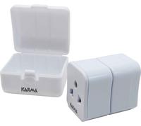 KARMA Adattatore Presa Universale viaggio col Bianco CC 9596
