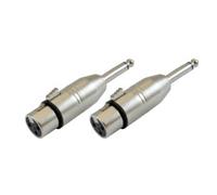 Karma Adattatori XLR F/ Jack 6.3 mm mono RDM CN6 Silver