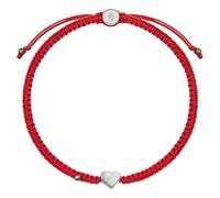 KARMA AND LUCK Braccialetto regolabile con cordino rosso, ciondolo da donna 18 carati, fatto a mano a Bali per fortuna e successo, One Size, Ottone, Nessuna pietra preziosa