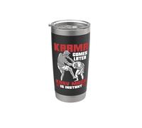 Karma arriva dopo Krav Maga Warrior Instant Combat Krav Maga Bicchiere termico in acciaio inox doppia parete