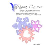 Karma Carriers Snowflake Mobile and Ornaments Collection: Laser Wood Cut Color Book Patterns