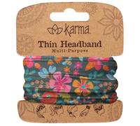 Karma Cerchietto per capelli da donna, sottile, in tessuto e sciarpa elastica per capelli