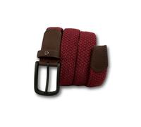 KARMA.DIEM Cintura Elastica Intrecciata per Uomo e Donna - Cintura in Nylon Regolabile Senza Fori - Cintura Sportiva e Casual per Jeans e Lavoro - Alta Elasticità (Rot, Medium)