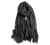 KARMA.DIEM Hijab Premium da Donna - Sciarpa Foulard Morbida Effetto Cashmere Merino Touch - Velo Islamico Leggero, Traspirante ed Elegante - Ideale per Ramadan, Eid, Cerimonie (steel grey)