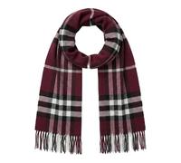 KARMA.DIEM Sciarpa a quadri, piacevolmente morbida, a quadretti, per uomo e donna, perfetta per autunno e inverno, 35 x 170 cm (beige) - Cashmere Merino Touch - (Rosso Vivo)