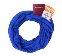 KARMA.DIEM Sciarpa ad anello con scomparto nascosto con cerniera - Sciarpa infinita con scomparto segreto per passaporto e oggetti di valore - Sciarpa da viaggio morbida leggera per uomo e donna - 19