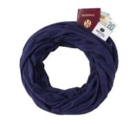 KARMA.DIEM Sciarpa ad anello con scomparto nascosto con cerniera - Sciarpa infinita con scomparto segreto per passaporto e oggetti di valore - Sciarpa da viaggio morbida leggera per uomo e donna - 19