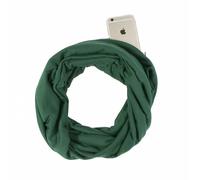 KARMA.DIEM Sciarpa ad Anello con Tasca Nascosta e Cerniera - Sciarpa Infinita da Viaggio con Scomparto Segreto per Passaporto e Valori - Morbida e Leggera per Uomo e Donna - Unisex (Verde)