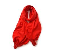 KARMA.DIEM Sciarpa Donna Invernale e Uomo - Cashmere & Merino Touch - Morbida, Calda e Grande - Sciarpone Invernale XXL 180x65cm - Pashmina Elegante per Cerimonia e Regalo (Rosso)