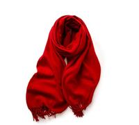 KARMA.DIEM Sciarpa Donna Invernale e Uomo - Cashmere & Merino Touch - Morbida, Calda e Grande - Sciarpone Invernale XXL 180x65cm - Pashmina Elegante per Cerimonia e Regalo (Rosso Fuoco)