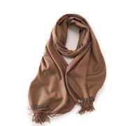 KARMA.DIEM Sciarpa Donna Invernale e Uomo - Cashmere & Merino Touch - Morbida, Calda e Grande - Sciarpone Invernale XXL 180x65cm - Pashmina Elegante per Cerimonia e Regalo (Coffee)
