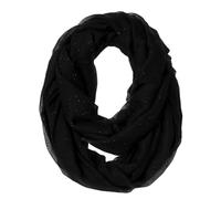 KARMA.DIEM Sciarpa tubolare da donna con glitter sottili, 100% viscosa, morbida e antigraffio, grande sciarpa rotonda da 87 x 93 cm, 2-3 volte avvolgente, regalo per donne, 12 colori