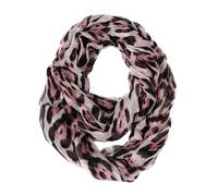 KARMA.DIEM Sciarpa tubolare da donna con motivo leopardato, leggera, 100% viscosa, sciarpa estiva, per primavera ed estate, in 6 colori