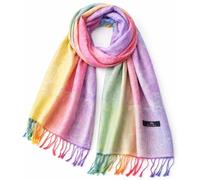KARMA.DIEM Sciarpa XXL 180 × 60 cm - panno pashmina da uomo e da donna, morbido ed elegante, design Paisley, idea regalo perfetta e accessorio da viaggio