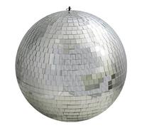 KARMA DJ315 Sfera rotante multi sfaccettata bianca, in vetro brillante