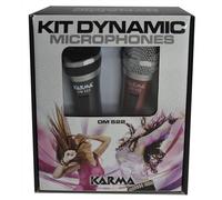 KIT MICROFONI DINAMICI NERO E ROSSO (DM 522)