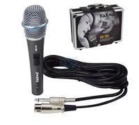 Karma DM 789 - Microfono Dinamico Professionale in Valigetta cavo 5mt jack 6,3mm