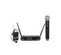 KARMA DOPPIO RADIOMICROFONO AD ARCHETTO UHF SET 8202PL (PALMARE+ARCHETTO)**PUOI PAGARE ANCHE ALLA CONSEGNA!!!**