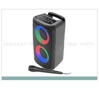 Karma DOUBLE GO Diffusore Ricaricabile Circle Light con microfono a filo